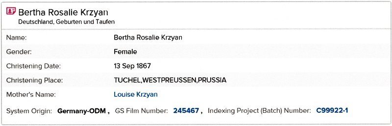 Emilie Pubanz's Birth Record 2