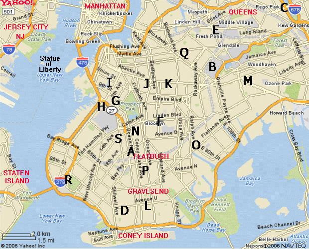 Brooklyn map