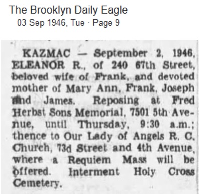 Eleanor Murphy Kazalski Obituary