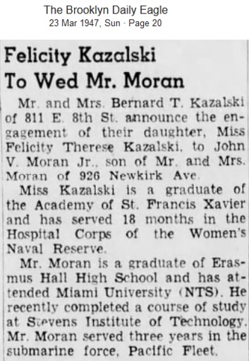 Felicity Kazalski and John Moran Engagement