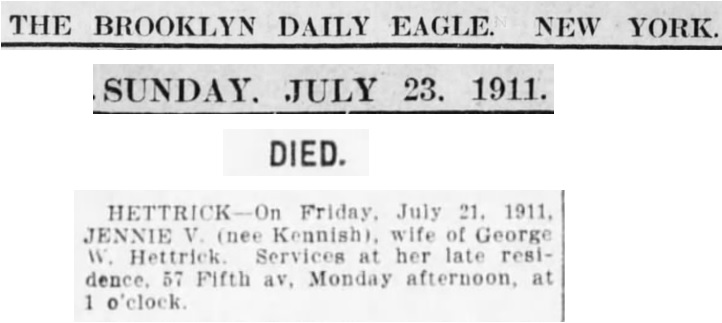 Jennie Hettrick Obit