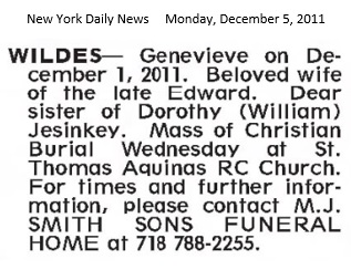 Genevieve Dembinski Wildes Obituary