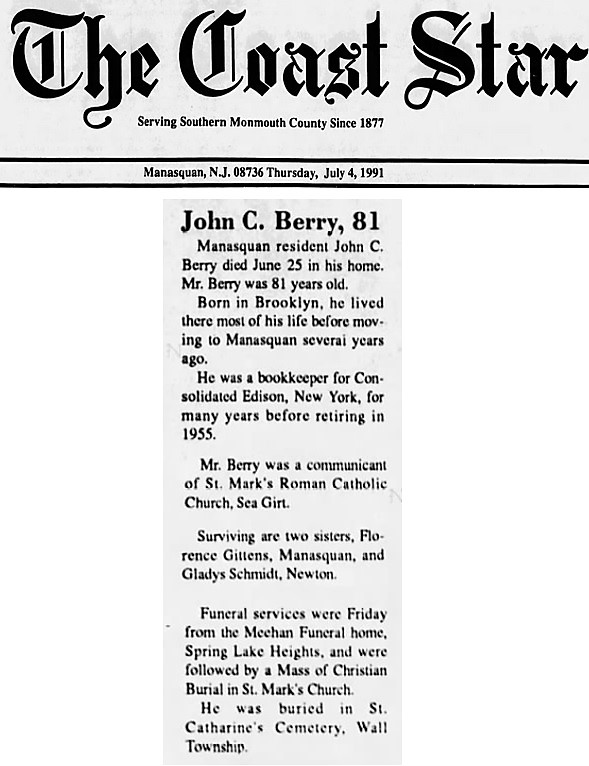 John C. Berry's Obituary
