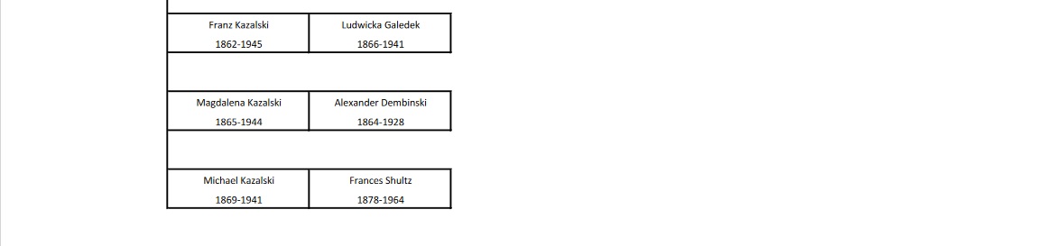 kazalski Ancestral Chart 10