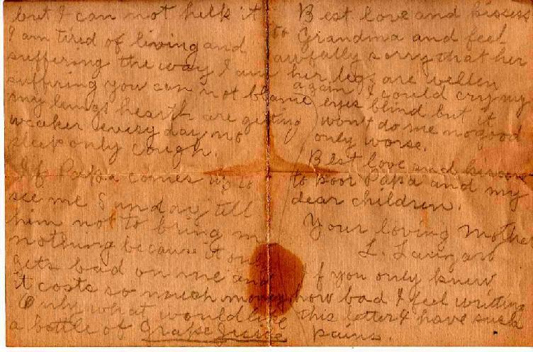 Second and third pages of Louisa's tenth letter