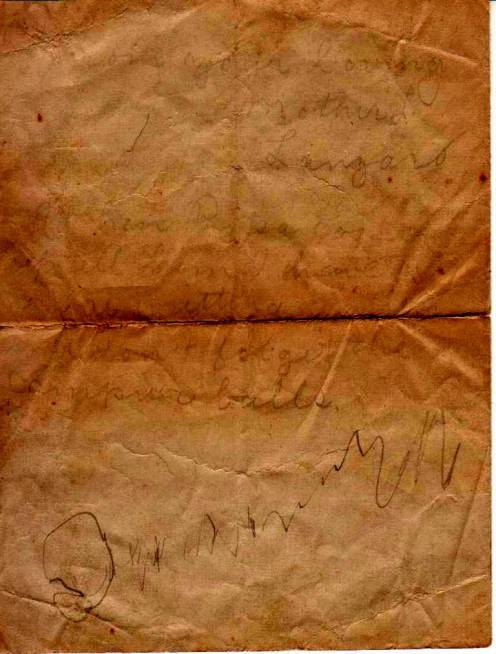 Fourth page of Louisa's third letter