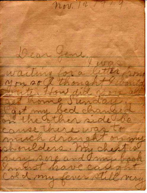 First page of Louisa's seventh letter