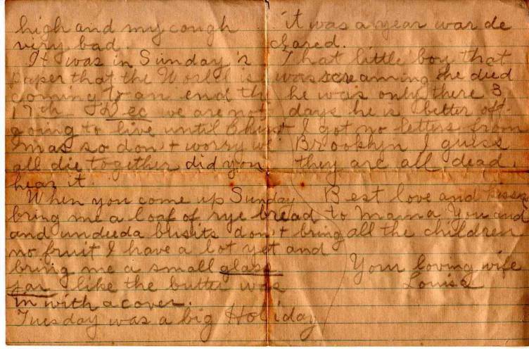 Second and third pages of Louisa's seventh letter