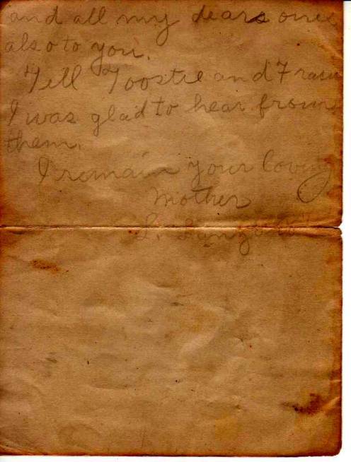 Fourth page of Louisa's ninth letter