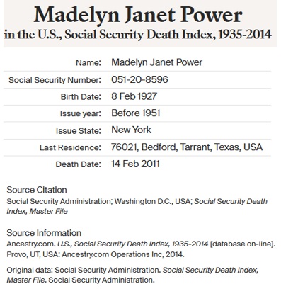 Madelyn Mattern Power SSDI
