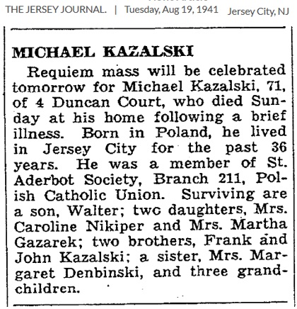 Michael Kazalski Obituary