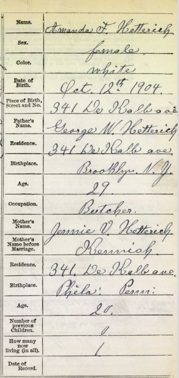 Miranda Hettrich Birth Certificate