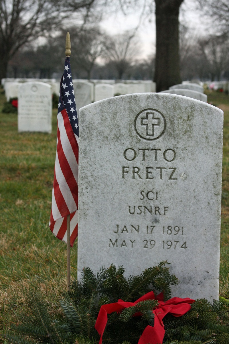 Otto Fretz Grave Headstone