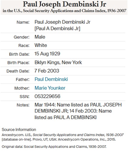 Paul Dembinski Jr. SSACI