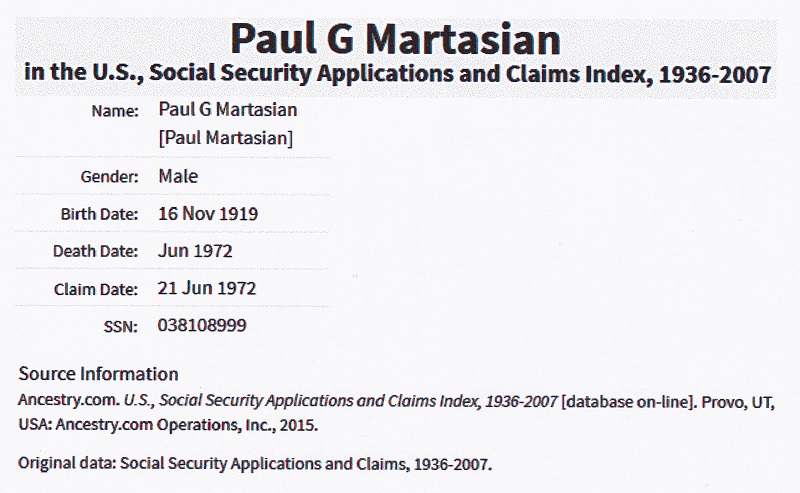 Paul G. Martasian SSACI