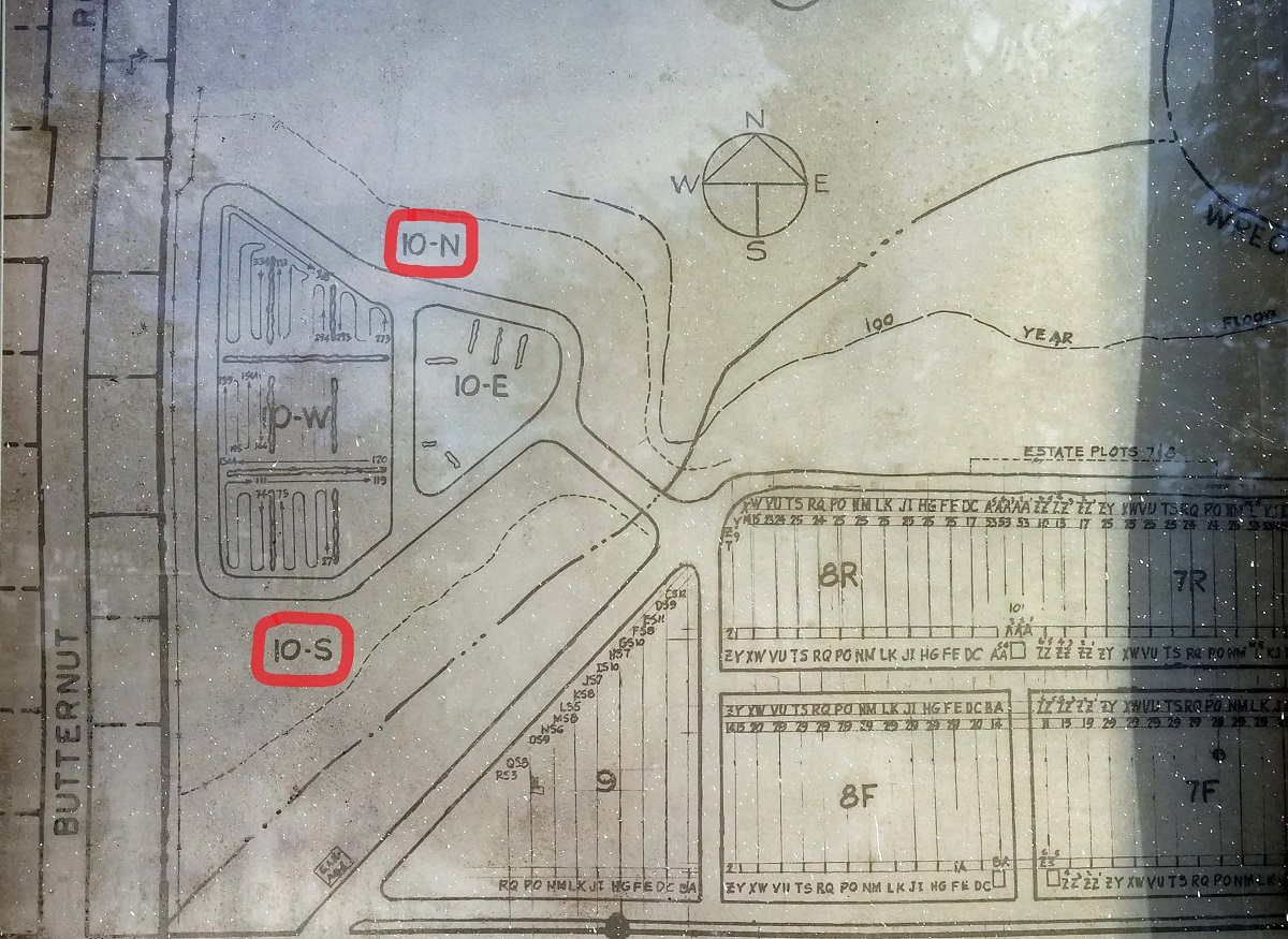 Map of St Catherine Cemetery