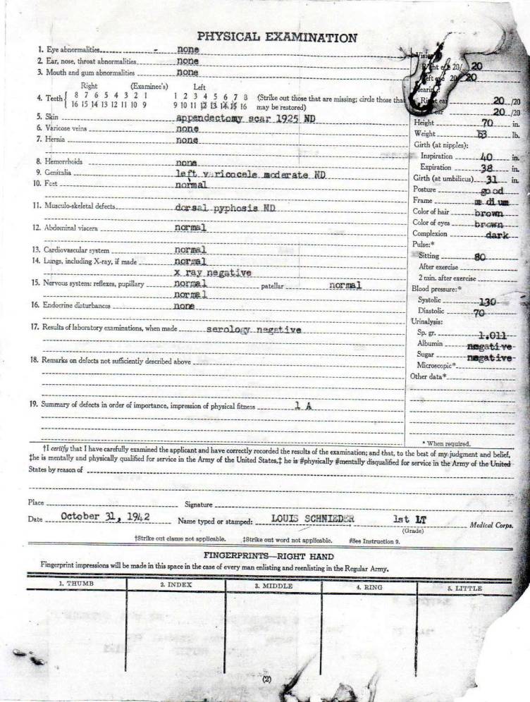 William Thomas Leier's Military Records (Reconstruction)