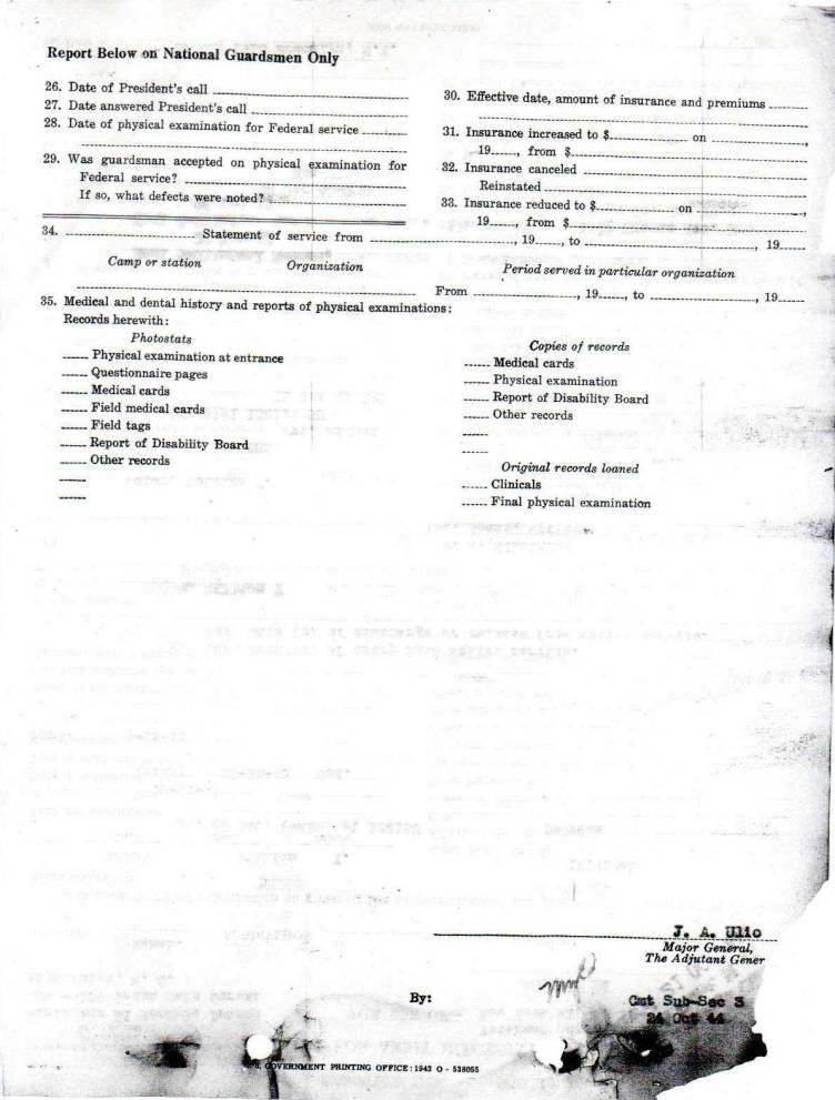 William Thomas Leier's Military Records (Reconstruction)